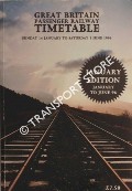 Passenger Railway Timetable - Great Britain - January Edition, 14 January to 1 June 1996 by Railtrack